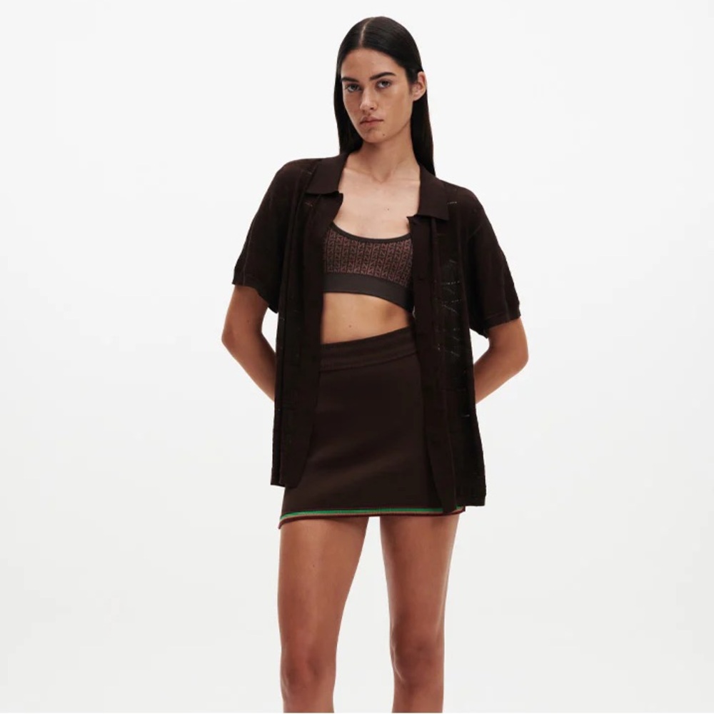 Nagnata Seda Silk Check Shirt in size small